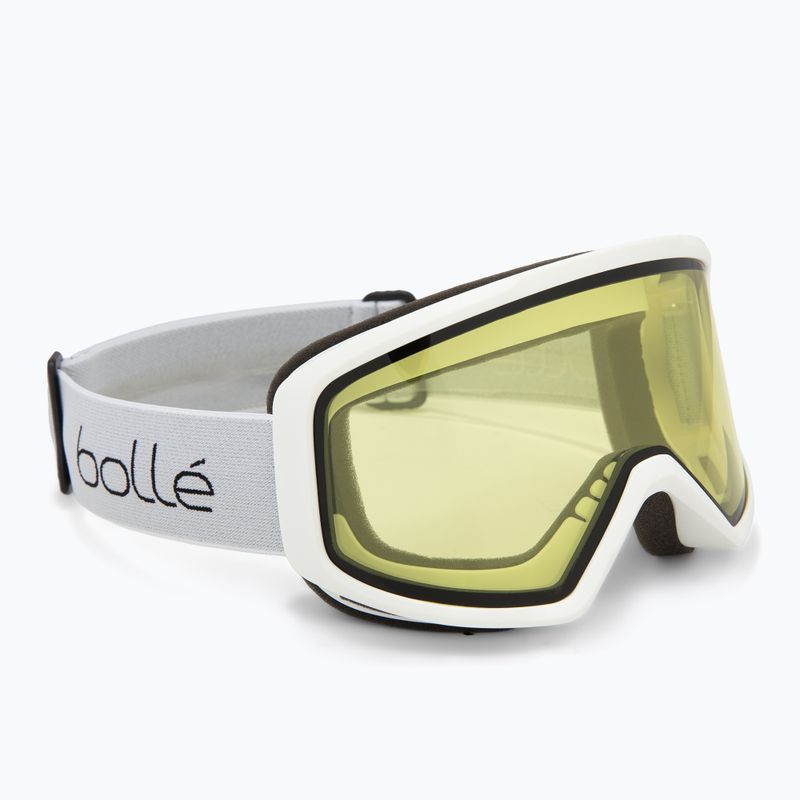 Скиорски очила Bollé Bedrock white matte/lemon
