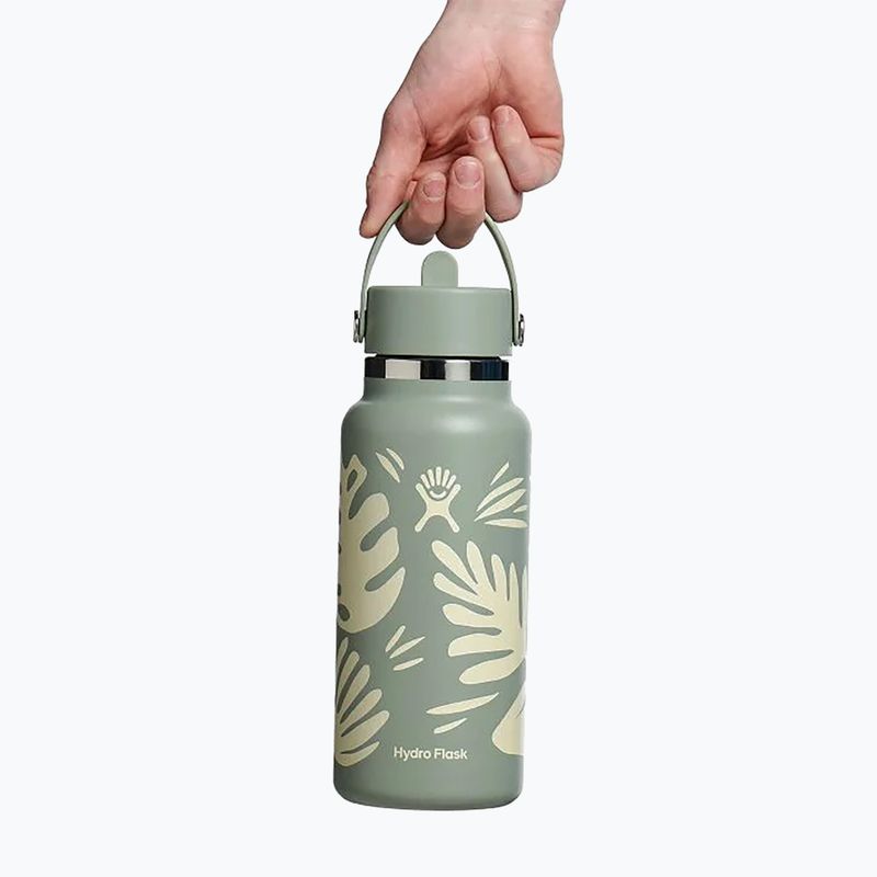 Термобутилка Hydro Flask Wide Flex Straw 945 ml botanical bliss/agave 3