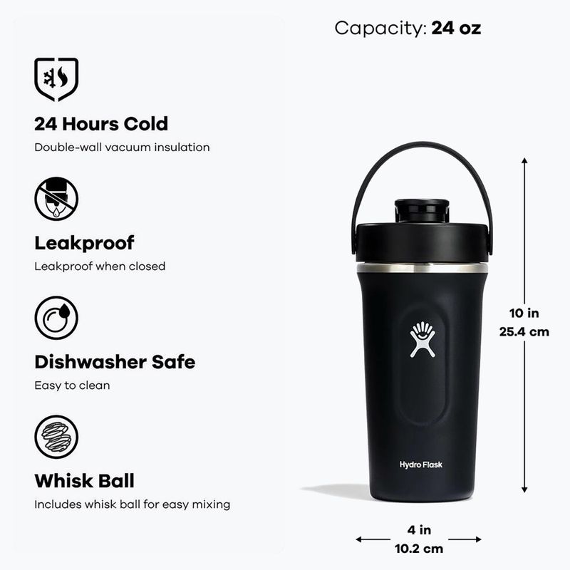 Шейкър Hydro Flask Insulated Shaker 710 ml black 5
