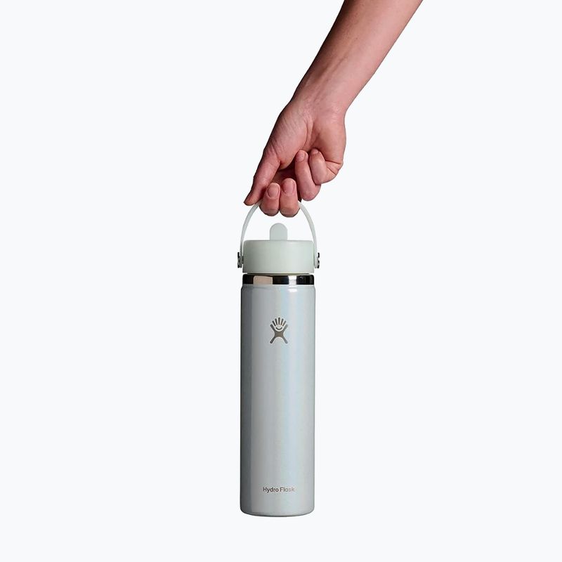 Термобутилка Hydro Flask Wide Mouth with Flex Straw Cap 710 ml glimer blue 3