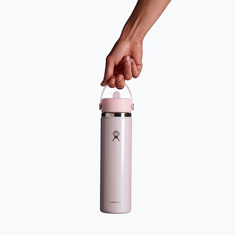 Термобутилка Hydro Flask Wide Mouth with Flex Straw Cap 710 ml glimer pink 3