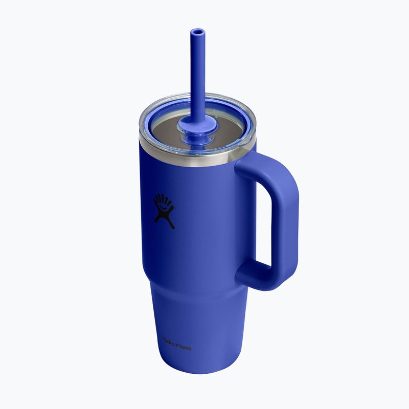 Чаша Hydro Flask Travel Tumbler Clear Lid 710 ml capri blue 3