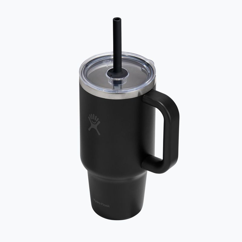 Термо чаша Hydro Flask Travel Tumbler Clear Lid black 3