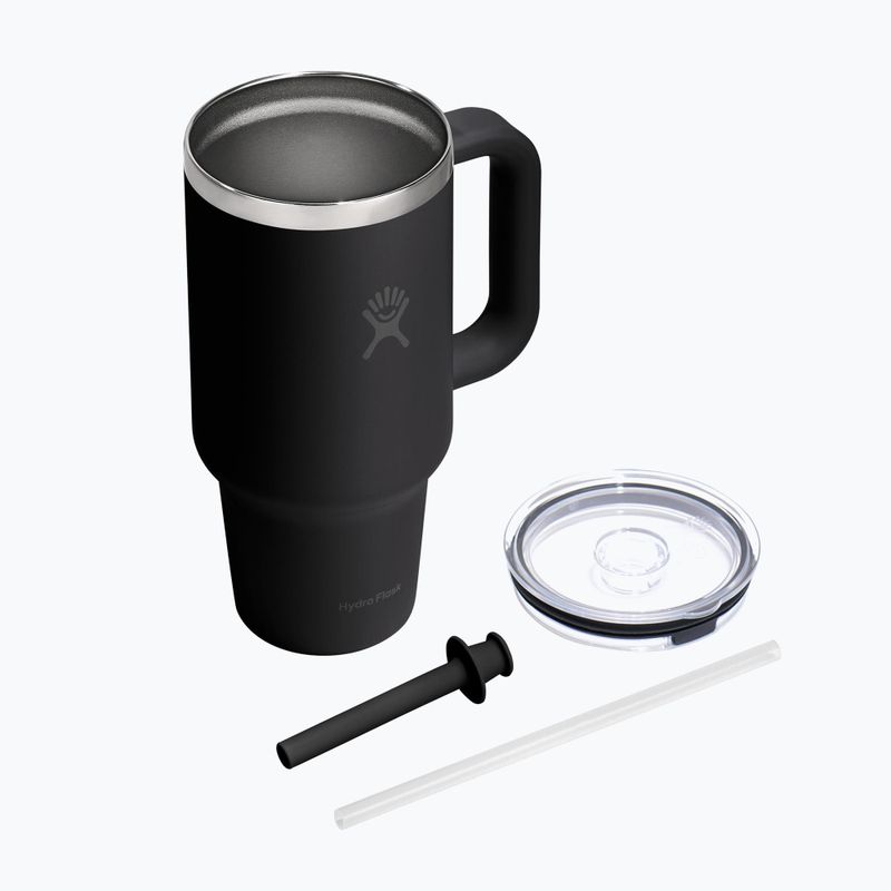 Термо чаша Hydro Flask Travel Tumbler Clear Lid black 4