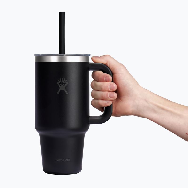 Термо чаша Hydro Flask Travel Tumbler Clear Lid black 5