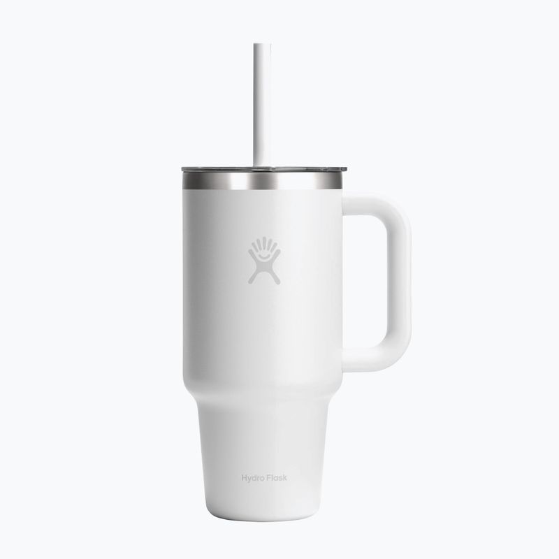 Термо чаша Hydro Flask Travel Tumbler Clear Lid white