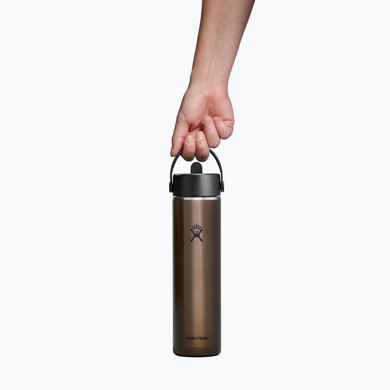 Термобутилка Hydro Flask Lightweight Wide Flex Straw 710 ml obsidian 4