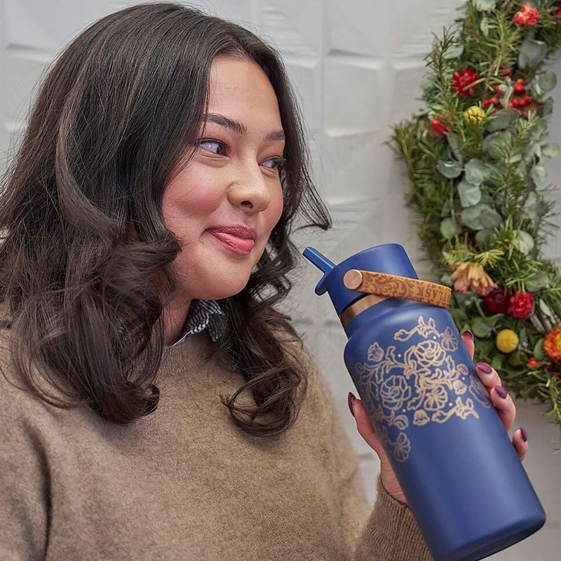 Термобутилка Hydro Flask Wide Mouth с капачка Flex Straw 946 ml western dark blue 8