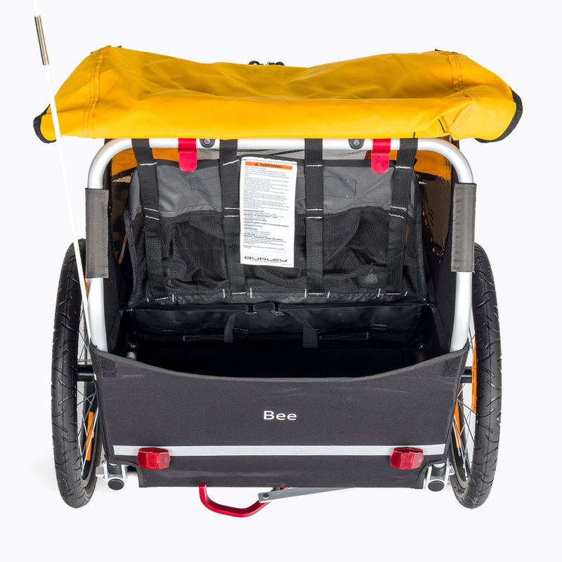 Burley Bee Двойно ремарке за велосипед жълто BU-946206 4