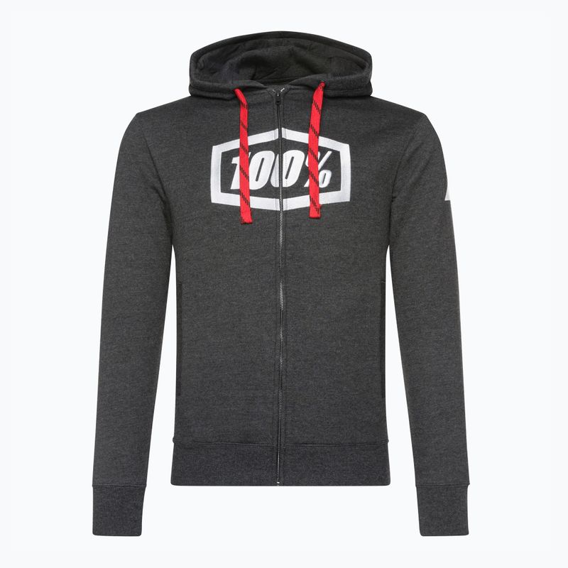 Мъжки суитшърт за колоездене 100% Syndicate Zip Hooded Sweatshirt black 36017-181-11