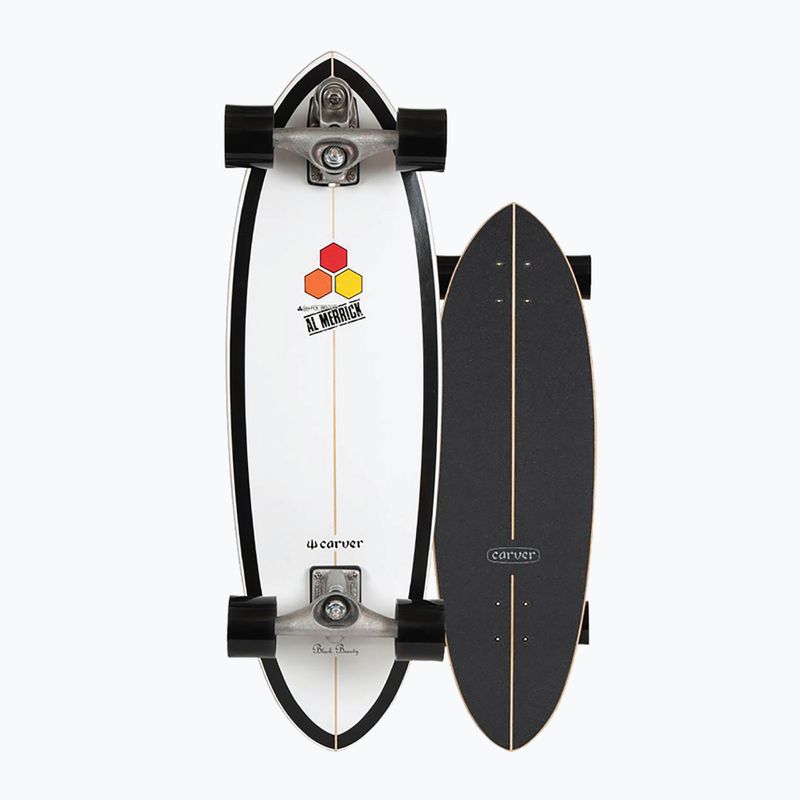 Carver C7 Raw 31.75" CI Black Beauty сърфскейтборд 2019 Пълен бял и черен C1013011020 8