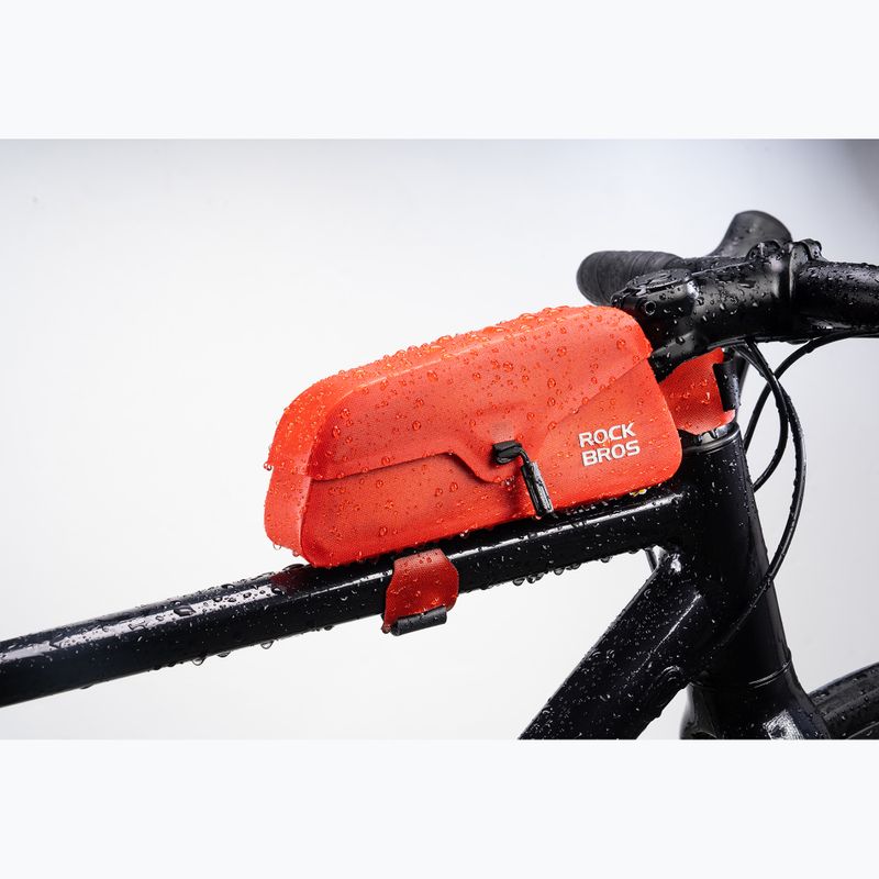 Чанта за велосипедна рамка Rockbros 30120122 Bike Tube Bag Magnetic S 0,6 l red 2