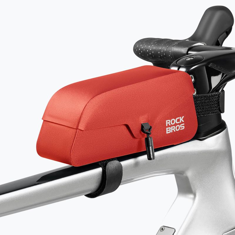 Чанта за велосипедна рамка Rockbros 30120122 Bike Tube Bag Magnetic L 0,9 l red 2