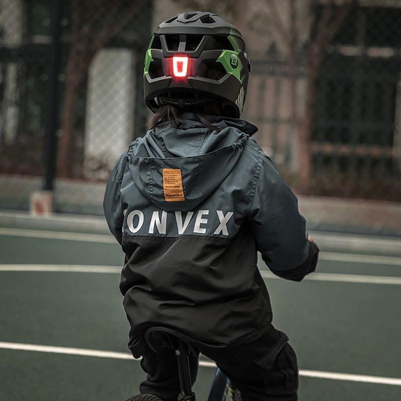 Детска велосипедна каска  Rockbros 10110061003 Kids Helmet black/ti-green 4