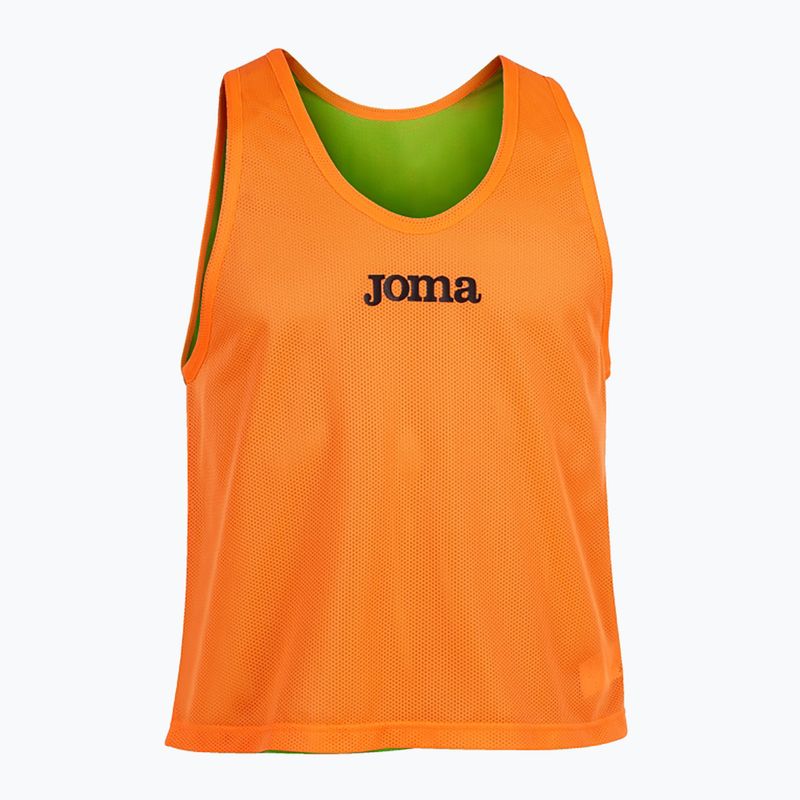 Двустранен тренировъчен гащеризон Joma флуорно оранжев/флуорно зелен футболен маркер