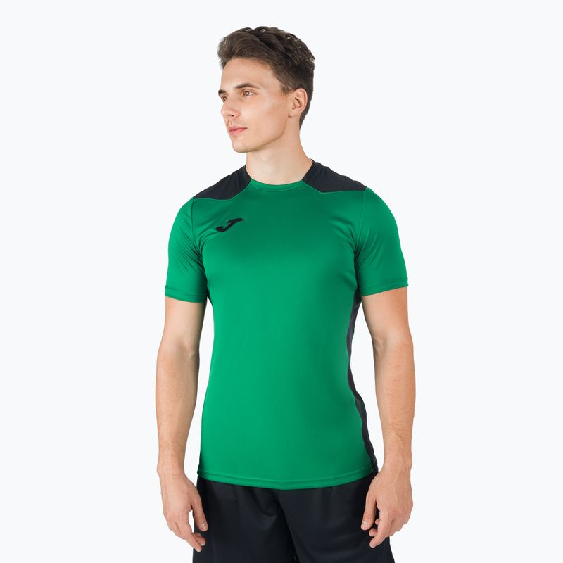 Мъжка футболна фланелка Joma Championship VI Green/Black 101822.451