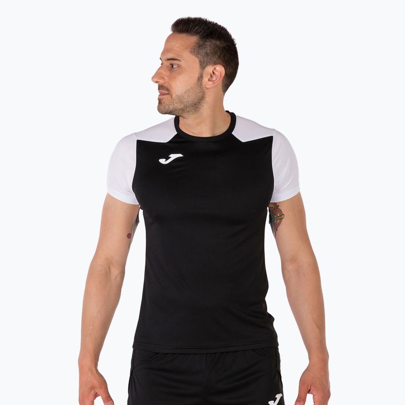 Мъжка тениска за бягане Joma Record II черна/бяла