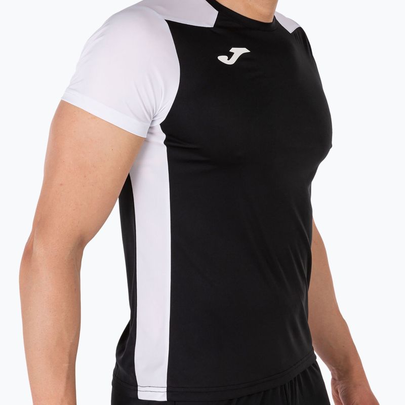 Мъжка тениска за бягане Joma Record II black/white 5