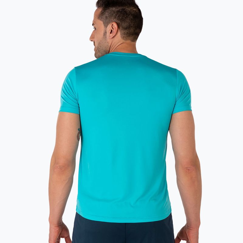 Мъжка тениска за бягане Joma Record II флуоресцентен тюркоаз 3