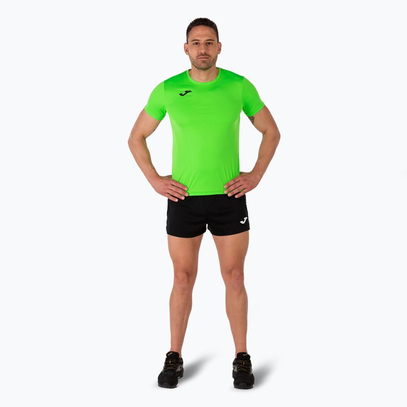 Мъжка тениска за бягане Joma Record II fluor green 2
