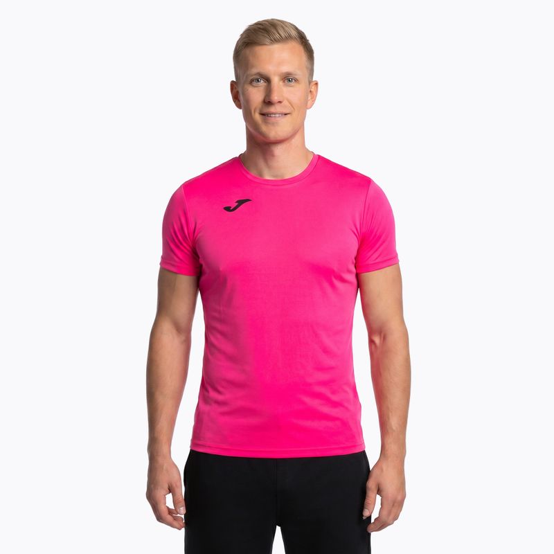 Мъжка тениска за бягане Joma Record II fluor pink 11