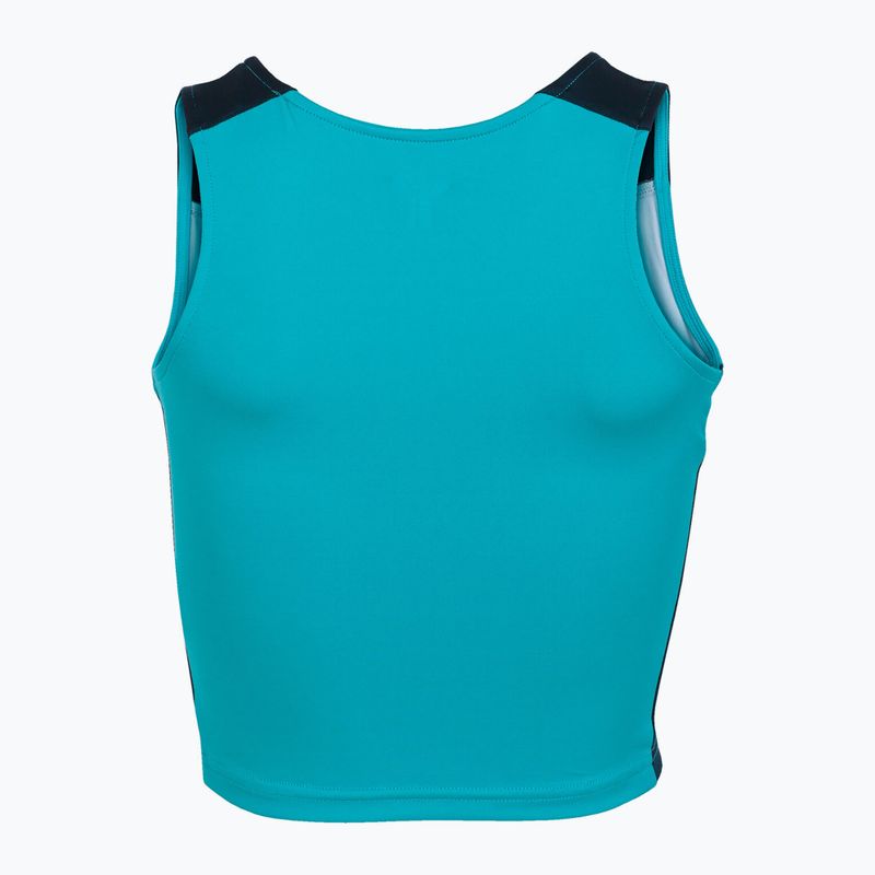 Дамска тениска за бягане Joma Record II Top turquoise/navy 2