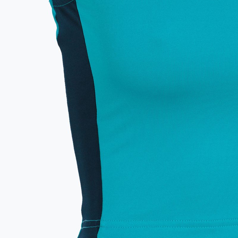 Дамска тениска за бягане Joma Record II Top тюркоаз/насиво 4