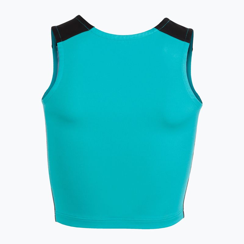 Дамска тениска за бягане Joma Record II Top turquoise/black 3