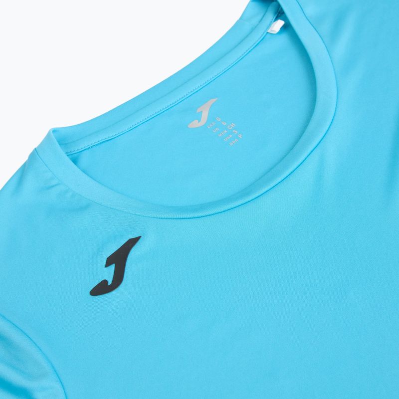 Дамска тениска за бягане Joma Record II fluor turquoise 6
