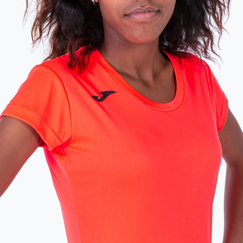 Дамска тениска за бягане Joma Record II fluor coral 4