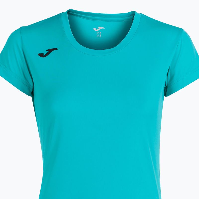 Дамска тениска за бягане Joma Record II тюркоазена 3