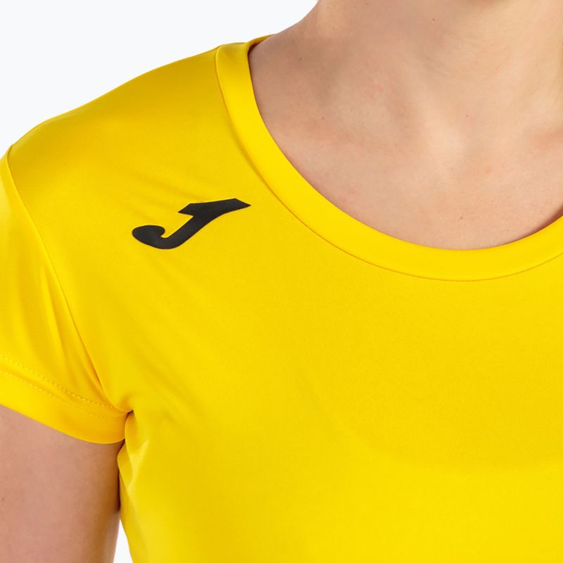Дамска тениска за бягане Joma Record II yellow 4