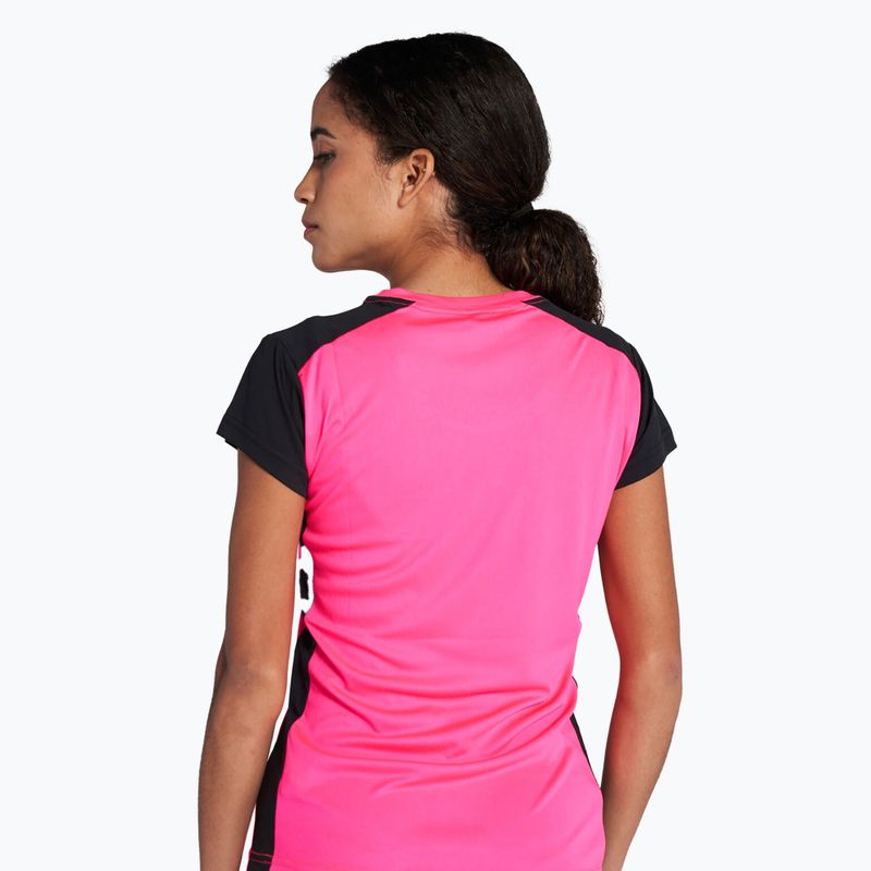Дамска тениска за бягане Joma Record II fluor pink/black 3