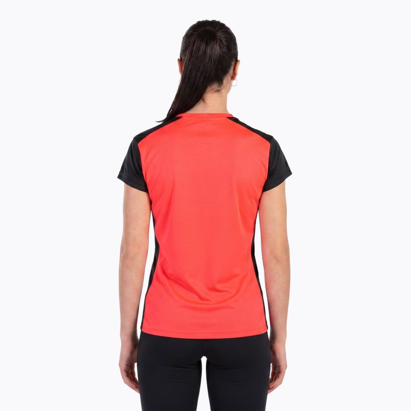 Дамска тениска за бягане Joma Record II fluor coral/black 17