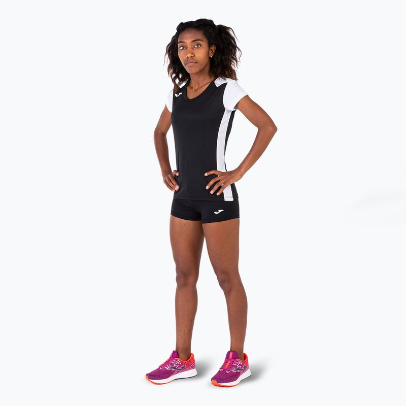 Дамска тениска за бягане Joma Record II black/white 4