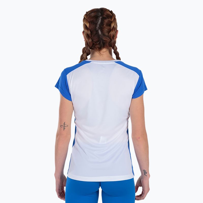 Дамска тениска за бягане Joma Record II, бяла/розова 4