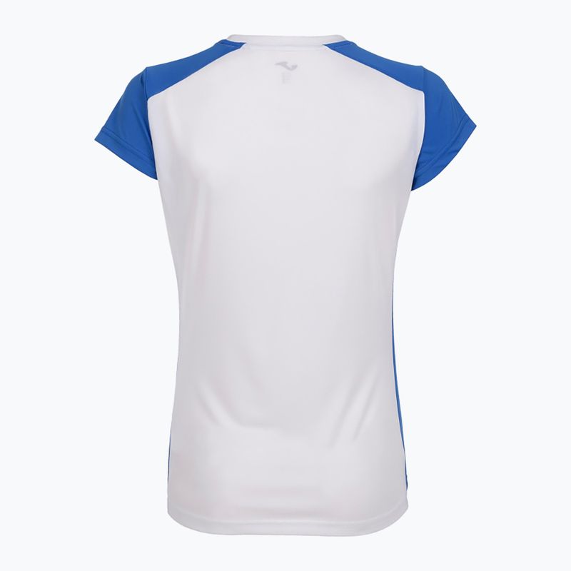 Дамска тениска за бягане Joma Record II white/royal 7