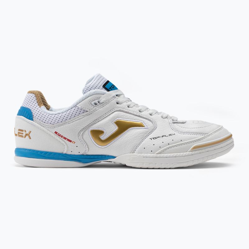 Футболни обувки Joma Top Flex IN бяло/златно 2