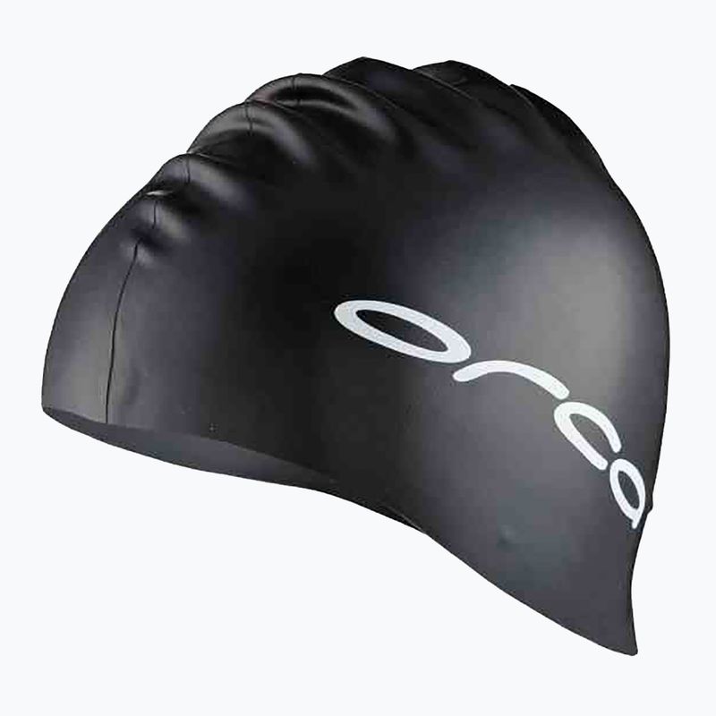 Силиконова шапка за плуване Orca черна DVA00001 2