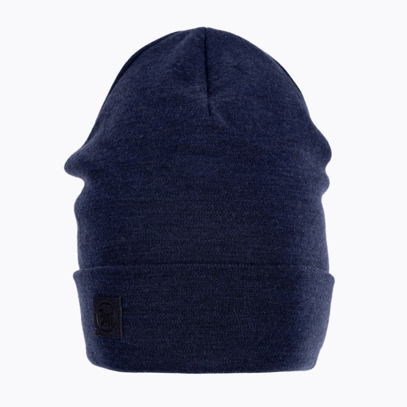 Czapka BUFF Heavyweight Merino Wool Hat Solid granatowa 111170 2