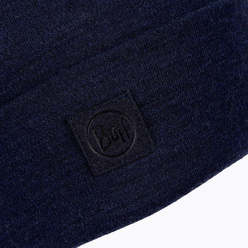 Czapka BUFF Heavyweight Merino Wool Hat Solid granatowa 111170 3