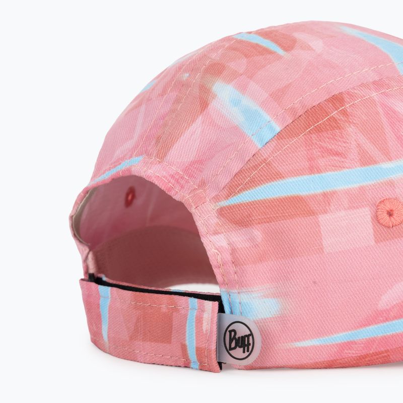 Детска шапка с козирка BUFF 5 Panel heavens pink/pink 4