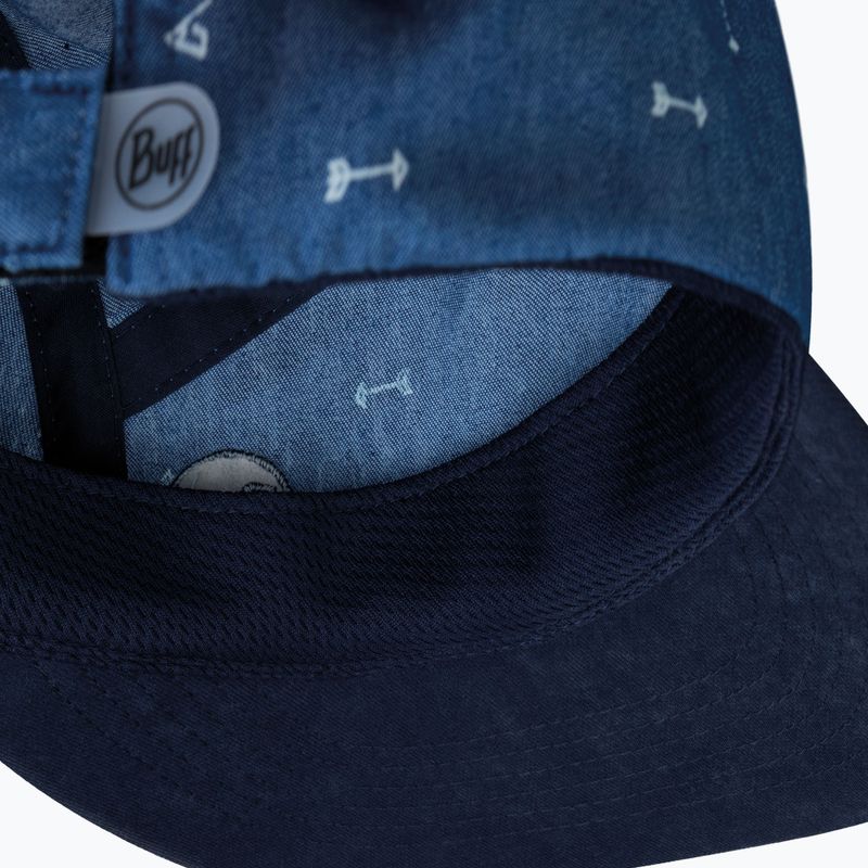 Детска шапка с козирка BUFF 5 Panel arrows denim/denim 3