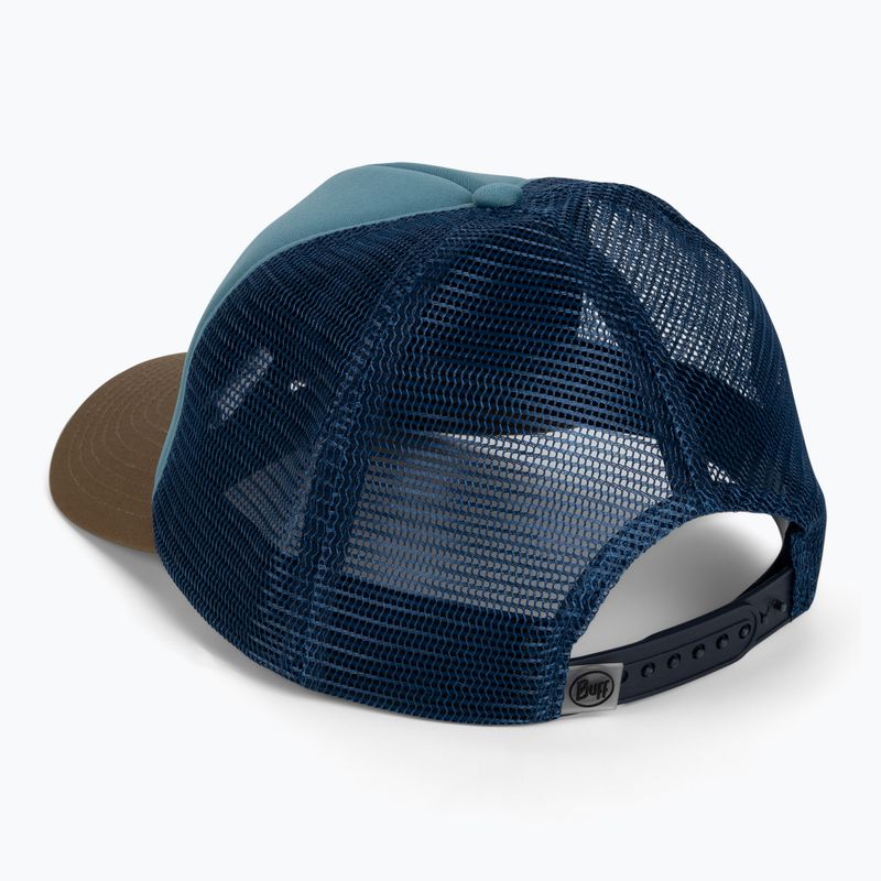 Шапка с козирка BUFF Trucker stone blue 3