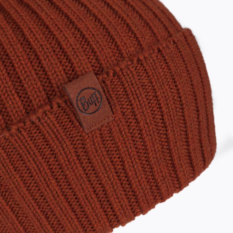 Czapka Buff Merino Wool Knit 1Lhat Norval pomarańczowa 124242.404.10.00 3