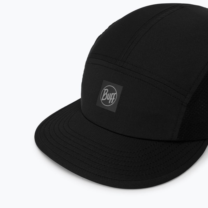 Шапка с козирка BUFF 5 Panel Go solid black 3