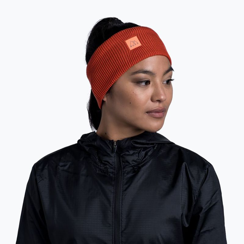 BUFF Преплетена лента за глава Solid red 126484.220 5