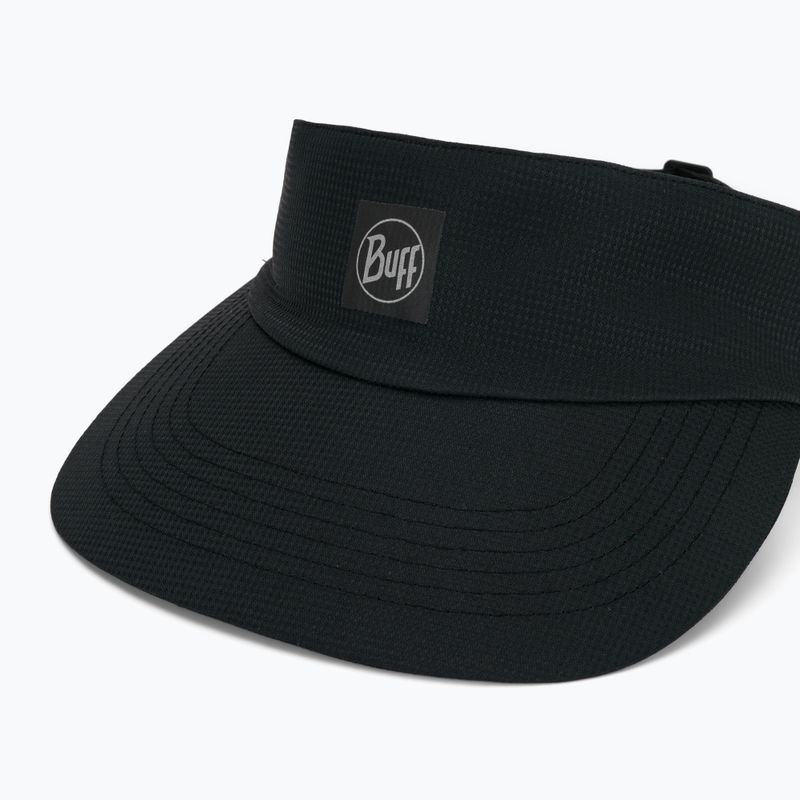 BUFF Go Visor Твърда черна козирка за бягане 3