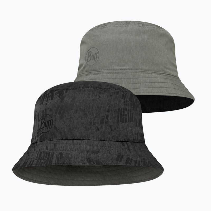 Шапка с периферия BUFF Travel Bucket gline black/grey 3