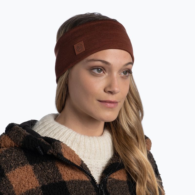 BUFF Merino Широка масивна лента за глава Сиена 2